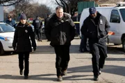 -- "Lady's Man" Episode 8011 -- Pictured: (l-r)  Kathryn Erbe as Detective Alexandra Eames , Vincent D'Onofrio as Detective Robert Goren -- USA Network Photo: Will Hart