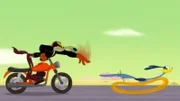 v.li.: Wile E. Coyote, Road Runner