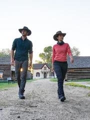 Phil Torres und Jessica Chobot in Nevada City, Montana