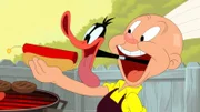 v.li.: Daffy Duck, Elmer Fudd