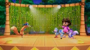 v.li.: Swiper, Boots, Bip Bip, Dora, Tico