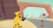 v.li.: Wile E. Coyote, Road Runner