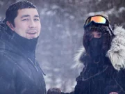 Joey Zuray (L) and Bob Wright (R) during their search for a hunting trail around Bald Mountain.