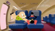 l-r:Porky Pig, Daffy Duck