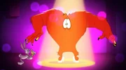 Bugs Bunny (l.) und Gossamer (r.)