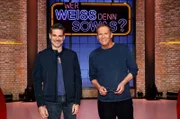 Als Kandidaten zu Gast bei "Wer weiß denn sowas?": Der Comedian Rick Kavanian (l.) und der Schauspieler Christian Tramitz (r.).