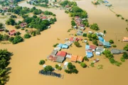 Überschwemmung in Thailand.