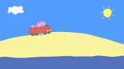 Heute macht Familie Wutz einen Ausflug an den Strand. Dort kann man tolle Sandburgen bauen.