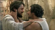 (v.l.) Simon Petrus (Shahar Isaac), Andreas (Noah James) Verwendung nur in Verbindung mit der Programmkommunikation. Jede andere Nutzung ist untersagt.