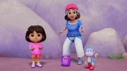 v.li.: Dora, Backpack, Abuela, Boots