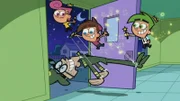Oben, l-r: Wanda, Timmy, Cosmo. Unten: Mr. Crocker.