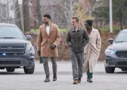 l-r: Mike Sherman (Ryan Broussard), Jason Grant (Scott Caan), Kemi Adebayo (Adeola Role)