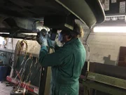 Auto wird komplett restauriert.