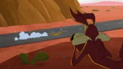 v.li.: Road Runner, Wile E. Coyote