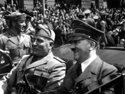 Adolf Hitler und Benito Mussolini in München, Juni 1940.