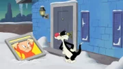 v.li.: Porky Pig, Sylvester