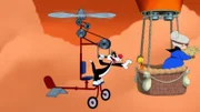 v.li.: Sylvester, Tweety, Granny