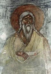 Feofan Greks Fresko Enoch Forefather 1378 aus der Verklärung des Erlösers in Nowgorod