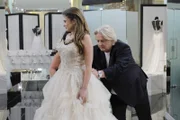 Episode 20, Bride Emma T tries on dress with David.