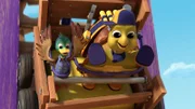 v.li.: Mr. Ducky Doo, Mr. McTurtle