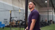 Rob at the batting cages