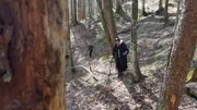 MITTENWALD, GERMANY - Sam Willis and Robert Joe are using metal detectors to see what they can find in the mountains of Mittenwald, Germany. In April 1945, the Nazi transported 730 gold bars from Berlin to Mittenwald to hide from the advancing Allies. It was believed that some went missing. This story gives a hope for treasure hunters that hidden gold is still out there to be found.   (photo credit: FIC Singapore/Tom Lindley)