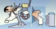 v.li.: Mr. Bean, Dr. Fangpuller