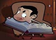 Mr. Bean wollte eigentlich nur in Ruhe ein Buch lesen, doch ist er dabei von einer lästigen Fliege gestört worden.