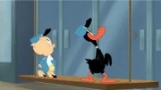 v.li.: Porky Pig, Daffy Duck