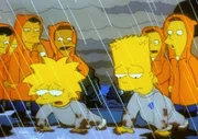 Zum Gespött der Kadetten müssen Lisa und Bart Liegestützen im Schlamm machen. Doch Lisa beweist, dass sie den Jungs in nichts nachsteht.