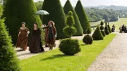 On left: Scarron, Madame de Maintenon (Catherine Walker) and on rigt Anna Brewster (Montespan).