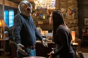 l-r:  Alien Harry (Keith Arbuthnot), Asta Twelvetrees (Sara Tomko)