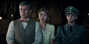 l-r: Professor Langford (Connor Trinneer), Catherine Langford (Ellie Gall), Heinrich (Derek Chariton)