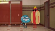v.li.: Gumball, Hot Dog Guy