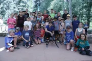 TELLURIDE, CO - Camp kids posing with Robert Blank and drone (Photo Credit: Asylum Entertainment/Lauren Grzybowski)