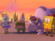 L-R: Sandy, Patrick, Lucky, SpongeBob