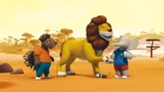 Munroe, Badou und der lässige Löwe Andi.
