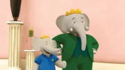 Badou und Babar sind froh, dass Lady Rataxes ihr Portrait gefällt.