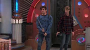 L-R: Captain Man / Ray Manchester (Cooper Barnes), Henry Hart (Jace Norman)