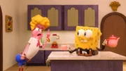 v.li.: Lady Upturn, SpongeBob