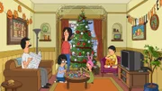 Ein besonderes Weihnachtsfest wartet auf Bob (l.), Linda (M.), Louise (2.v.r.), Gene (r.) und Tina (2.v.l.) ...