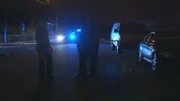 Polizeibeamte am Tatort