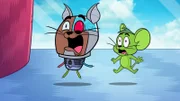 v.li.: Cyborg, Beast Boy