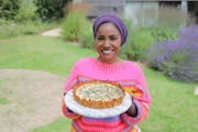 Nadiya Hussain mit einer Quiche.