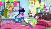 v.li.: GrandPat, Bunny, Cecil, Patrick, Squidina