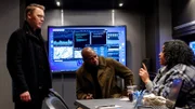 L-R: Donald Ressler (Diego Klattenhoff), Dembe Zuma (Hisham Tawfiq), Francine (Makia Martin)
