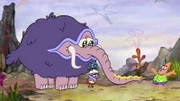 v.li.: Woolly clammoth, Squidina, Patrick