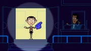 Mr. Bean eilt in die Halle, um Mrs. Wicket ihren Finger-Handschuh zu geben. Doch durch die Verwechselung der Türen findet er sich Ring wieder.