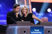 Die Kandidaten des Teams „Schauspiel“: Das Schauspieler-Ehepaar Jan Josef Liefers (l.) und Anna Loos (r.).