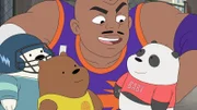 v.li.: Baby Ice Bear, Baby Grizzly, Charles Barkley, Baby Panda